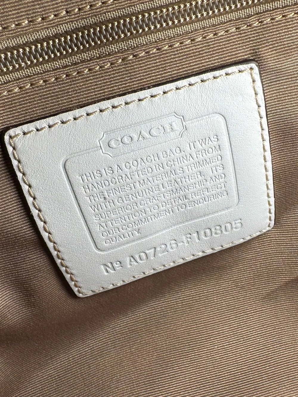 2007 Coach Hamptons Yellow Scribble Tote Bag